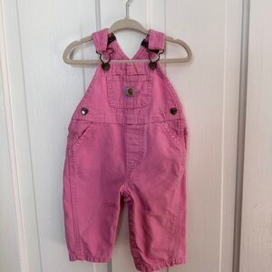 Carhartt Baby Overalls in Bright Pink size 6 months